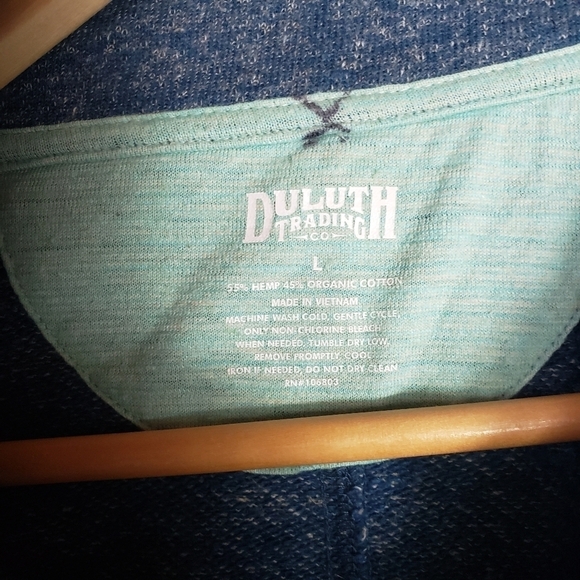 Duluth Trading Co Womens Hemp Organic Cotton Buttonfront Jacket-Size L - Picture 3 of 8